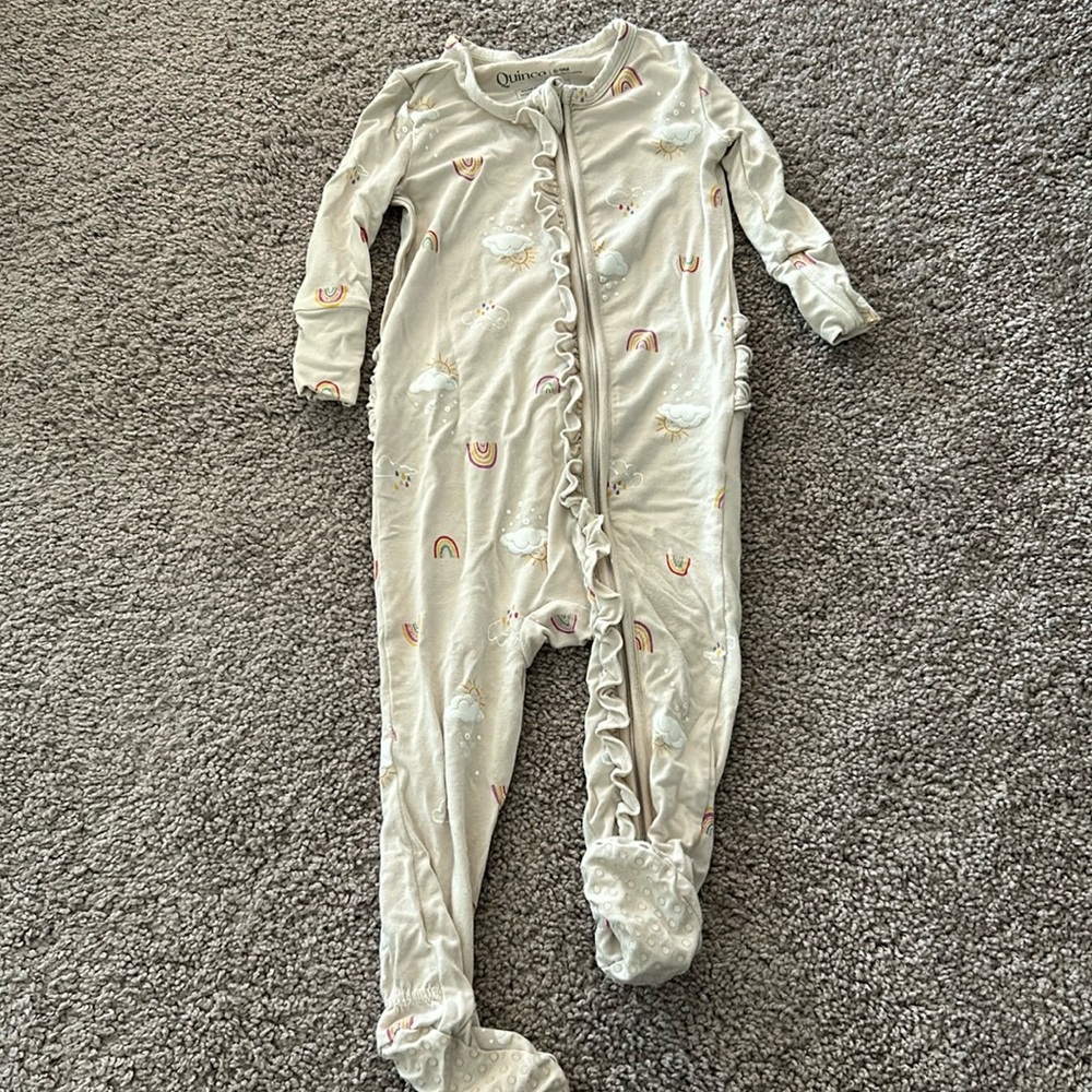 Quince Baby girls footie Sleeper